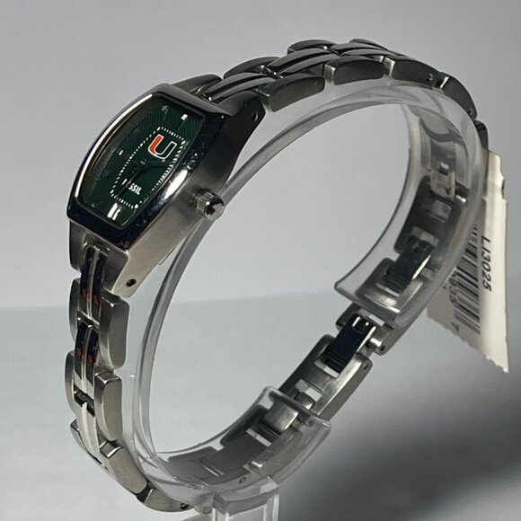 Miami Hurricanes NCAA Stainless-Steel Bracelet Watch by Fossil !!NEW!! (RARE) Ja - Picture 3 of 10